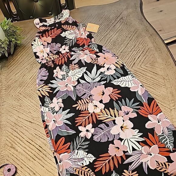 Floral maxi dress size L 12/14 NWT Bixby Nomad - Picture 13 of 13